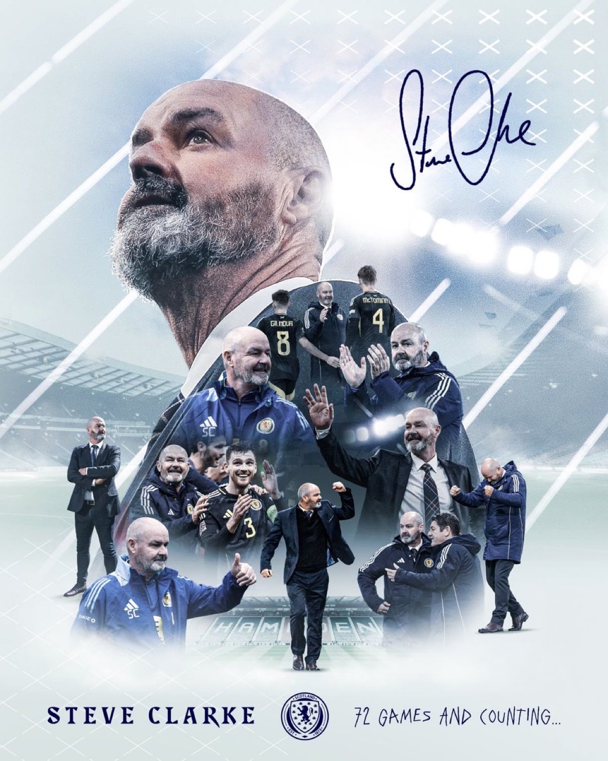Steve Clarke Becomes Scotland’s Most Capped Manager Of All Time After Joining The Tartan Army Seven Years Ago In 2018