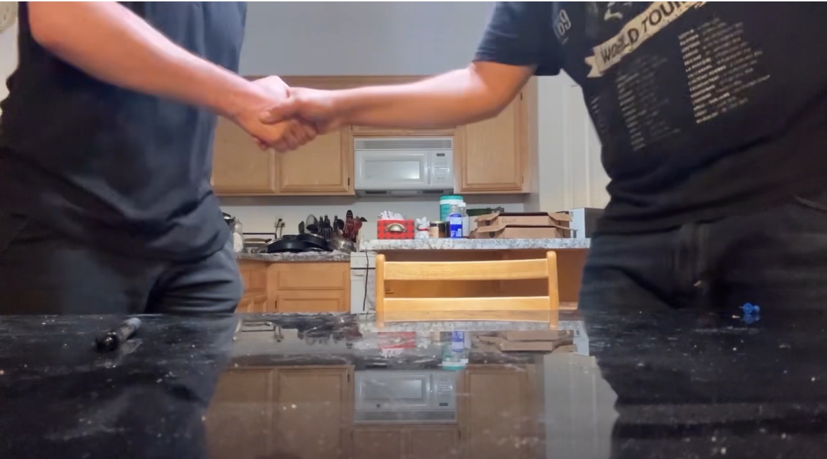 Mr.Borg and Mr.Cheazet Sign The Triple Release Bill