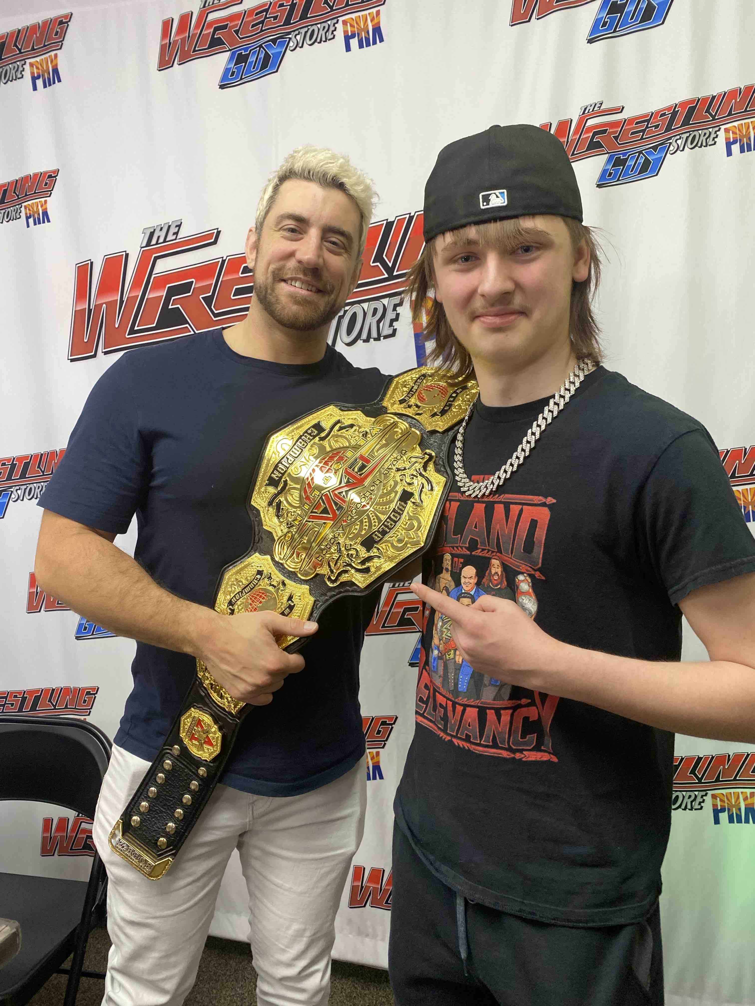 TCW World Champion Sawyer Gal & TNA World Champion Joe Hendry Meet In Phoenix, Arizona.