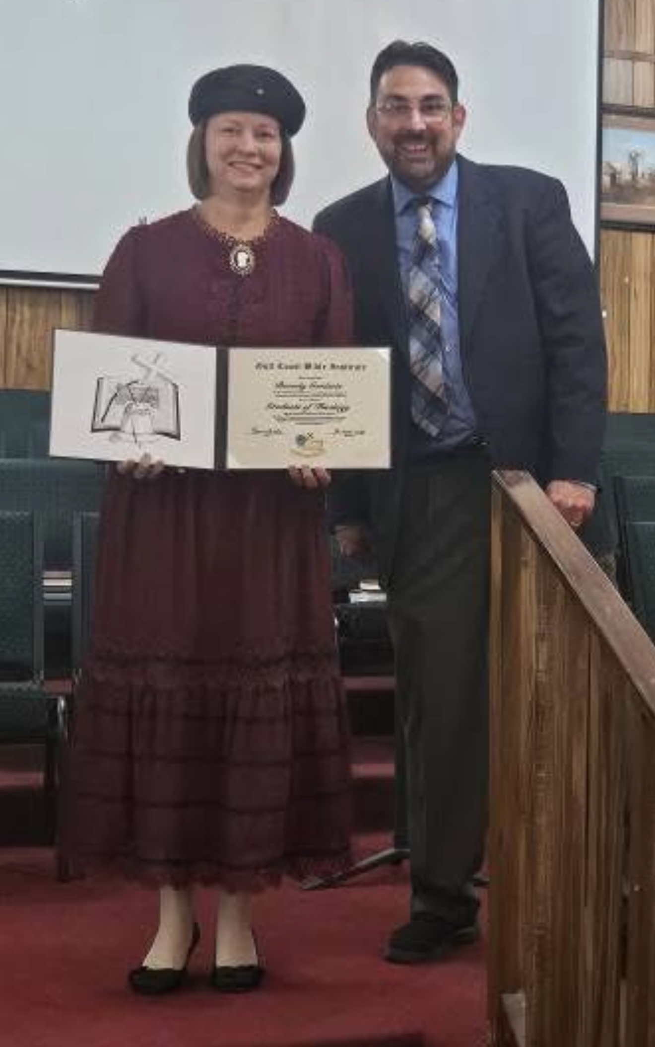 BREAKING: Sister Goodwin has once again slain in the Spirit—this time while shouting “FLOOR IT, JESUS!” during the altar call at the First Baptist Church of Signs, Wonders, and Mystical Revelations.