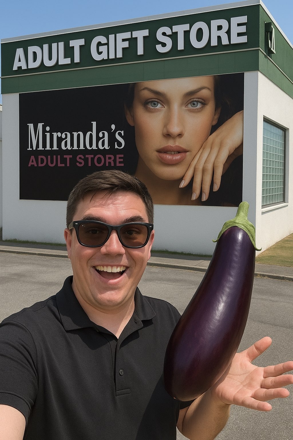 ? LAWT’N’S EGGPLANT EMPIRE ?
“Grown with Miracle-Gro. Sold with zero shame.”